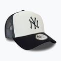 Cappellino con visiera New Era Team Block Trucker NYY nero/bianco