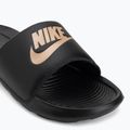 Ciabatte da donna Nike Victori One Slide black/black/metallic red bronze 7