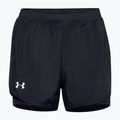 Pantaloncini da corsa Under Armour Fly By 2.0 2N1 donna nero/nero/riflettente