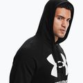 Felpa Under Armour Rival Fleece Big Logo HD uomo nero/bianco anice 4