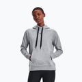 Felpa da donna Under Armour Rival Fleece Hb Hoodie steel medium heather/nero/nero 3