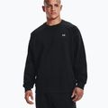 Felpa Under Armour Rival Fleece Crew da uomo, nero/bianco anice