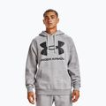 Felpa da uomo Under Armour Rival Fleece Big Logo HD mod grigio chiaro erica/nero