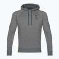 Felpa da uomo Under Armour Rival Hoodie grigio pece chiaro/onyx bianco 8