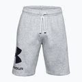 Pantaloncini da allenamento Under Armour Rival Fleece mod grigio chiaro/ nero da uomo 3