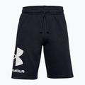Pantaloncini da allenamento Under Armour Rival Fleece da uomo, nero/bianco anice 3