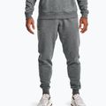 Pantaloni Under Armour Rival Fleece Joggers uomo grigio pece chiaro/onyx bianco