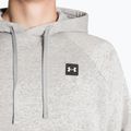 Felpa da uomo Under Armour Rival Hoodie mod grigio chiaro erica/nero 5