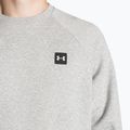 Felpa da uomo Under Armour Rival Fleece Crew mod grigio chiaro/ nero 3