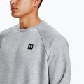 Felpa da uomo Under Armour Rival Fleece Crew mod grigio chiaro/ nero 4