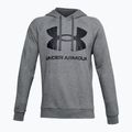 Felpa Under Armour Rival Fleece Big Logo HD pitch gray light heather/nero da uomo 3