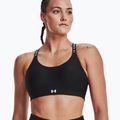 Reggiseno fitness Under Armour Infinity Covered Mid nero/nero/bianco
