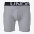 Under Armour Charged Cotton boxer uomo 6 In 3 pezzi grigio 2