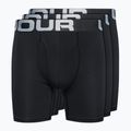 Under Armour Charged Cotton boxer uomo 6 In 3 pezzi nero/nero/nero