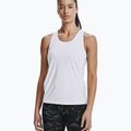 Canotta Under Armour Fly By bianco/bianco/riflettente da donna per il running 3