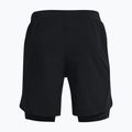Under Armour Launch Sw 7'' 2N1 pantaloncini da corsa da uomo nero/nero/riflettente 2