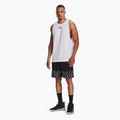 Under Armour Baseline Cotton Tank maglia da basket da uomo bianco/nero/nero 2