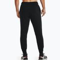 Pantaloni Under Armour UA Rival Terry Jogger nero/bianco anice da uomo 2