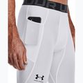 Leggings da allenamento Under Armour HeatGear bianco/nero per uomo 5