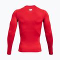 Under Armour HG Armour Comp rosso/bianco da uomo a maniche lunghe per l'allenamento 6