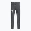Pantaloni da allenamento Under Armour UA Rival Terry da uomo grigio pece/bianco chiaro