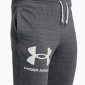 Pantaloni da allenamento Under Armour UA Rival Terry da uomo grigio pece/bianco chiaro 3