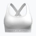 Reggiseno sportivo Under Armour Crossback Mid white/white/halo gray