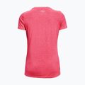 Maglietta da allenamento Under Armour Tech SSC da donna - Twist cerise/pink lemonade/argento metallico 6