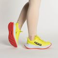 Scarpe da corsa da donna HOKA Carbon X 2 evening primrose/fiesta 2