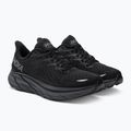 Scarpe da corsa da uomo HOKA Clifton 8 nero/nero 5