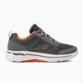 Scarpe da uomo SKECHERS Go Walk Arch Fit Idyllic carbone/bianco/arancio 2
