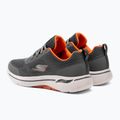 Scarpe da uomo SKECHERS Go Walk Arch Fit Idyllic carbone/bianco/arancio 3