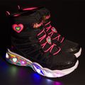 SKECHERS Sweetheart Lights Love To Shine - scarpe per bambini nero/rosa 7