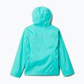 Giacca da pioggia Columbia Arcadia turchese elettrico per bambini 7