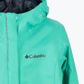 Giacca da pioggia Columbia Arcadia turchese elettrico per bambini 4