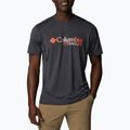 Maglietta da trekking Columbia da uomo Titan Pass Graphic nero/titanio burst graphic
