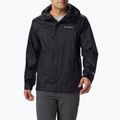 Columbia Watertight II, giacca da pioggia da uomo, nero