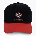 Cappello da baseball Columbia Roc II Ball nero/rosso con ibisco multi gemme 4