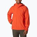 Giacca da pioggia Columbia Earth Explorer da uomo, rosso quarzo 2