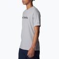 Maglietta da trekking Columbia CSC Basic Logo uomo grigio erica 4