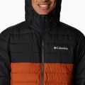 Columbia Powder Lite Piumino da uomo con cappuccio caldo rame/nero 10