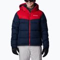 Giacca da sci Columbia Iceline Ridge da uomo, colore blu scuro/rosso montagna