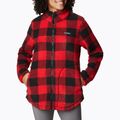 Felpa trekking Columbia West Bend donna, stampa giglio rosso 4