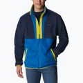 Felpa in pile Columbia Back Bowl Full Zip Uomo collegiate navy/brt indigo/laser lemon