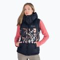 Columbia Pike Lake II Insulated nero/nero stampa fallgrass giacca senza maniche da donna