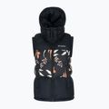 Columbia Pike Lake II Insulated nero/nero stampa fallgrass giacca senza maniche da donna 8