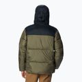Piumino Columbia Puffect da uomo con cappuccio verde pietra/nero 2