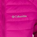 Piumino Columbia Powder Lite con cappuccio fucsia selvaggio per bambino 3