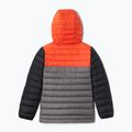 Piumino Columbia Powder Lite con cappuccio city grigio/rosso quarzo/nero per bambini 2