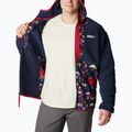 Felpa Columbia Backbowl Sherpa in pile coll navy/coll navy stampa rocky mtn da uomo 5